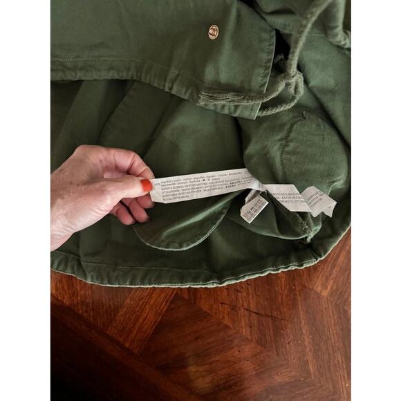 Zara Woman Green Embroidered Utility Jacket Tropical Patch Studded Oversized M - Picture 5 of 16